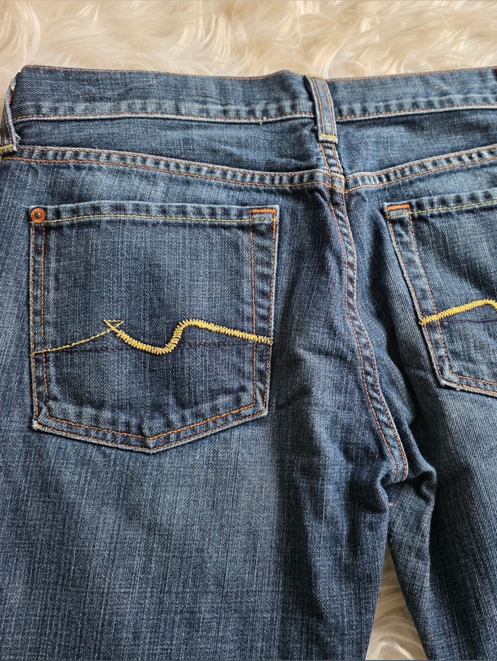 7 For All Mankind Low-Rise Bootcut Jeans - Picture 6 of 12